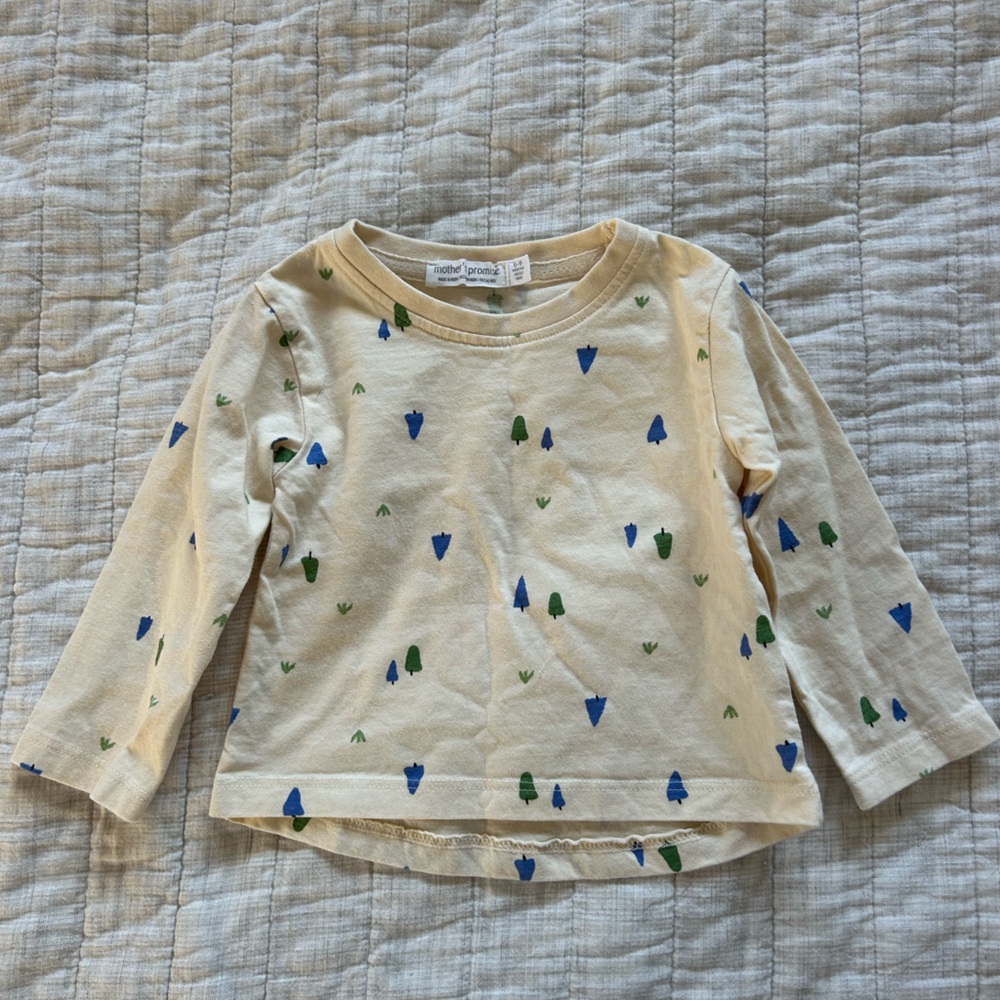 Kids Mother’s Promise Patterned Long Sleeve Shirt 6-9 months
